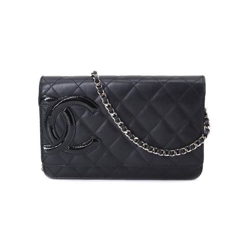 chanel wallet on chain cambon|genuine leather wallet with chain.